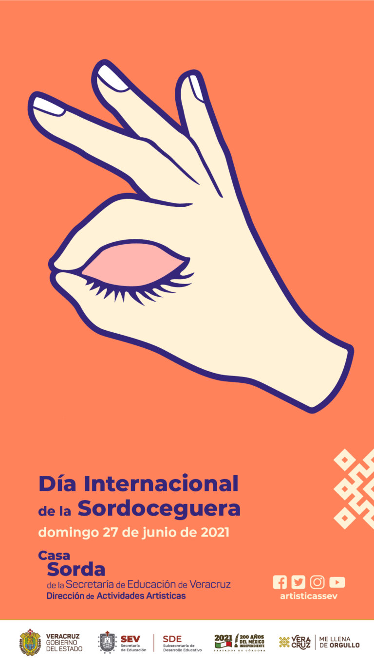 Día internacional de la Sordoceguera. Cartel