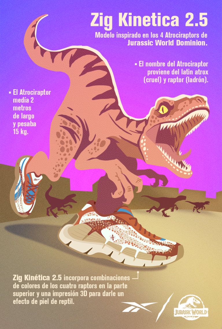 Set de ilustraciones para Reebok X Jurassic Park